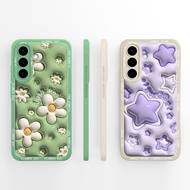 Casing For Samsung Galaxy A57 Phone Cases Beautiful Flower Star Phone Bags Silicone Lens Protection 