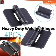 4pcs Welding Hinge,Heavy Duty Steel Weld on Hinges for Trailer Gate