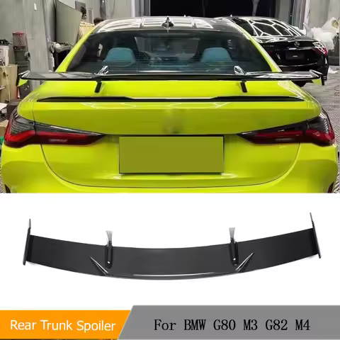 Rear Trunk Spoiler Wing for BMW 3 Series G80 M3 4 Series G82 M4 2021 2022 2023 Car Trunk Boot Lip Wi