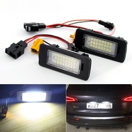 2PCS Canbus Error Free LED License Plate Light white 12v for Audi A1 A3 / A4 S4 B8/ A5 S5 8T / A6 C7