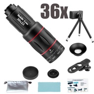 36X Monocular Telescope With Smartphone Adapter & Tripod, High Power Zoom Lens For Mobile Phone, Wat