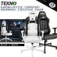 TEKNO Gaming Chair / Office Computer Chair / Ergonomic Executive Chair - Black/White