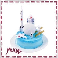 APOLLO PLANE TOPPER CONTAINS 7 PCS APOLLO ASTRONAUTS 3D CAKE DECORATIONS