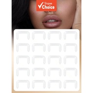 20 Pcs Transparent Septum Retainer Acrylic U Shape Nose Piercing Invisible 14G 16G Jewelry Set Women