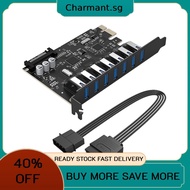 ORICO USB 3.0 7 Port PCI-E Expansion Card Motherboard 15Pin SATA Power Connector