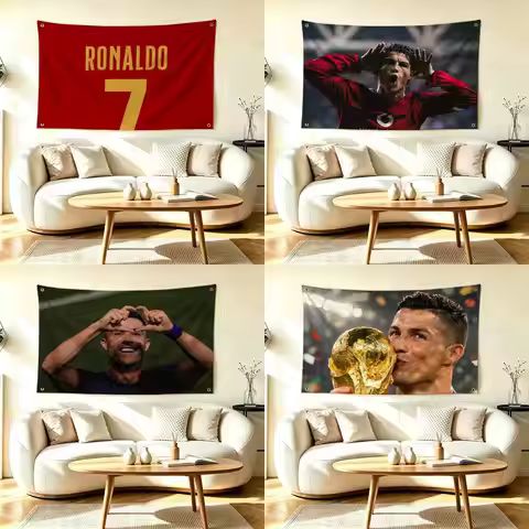 C-CR7 Cristiano Ronaldo Football Star Flag Suitable For Party Club Outdoor Interior Wall Decoration 