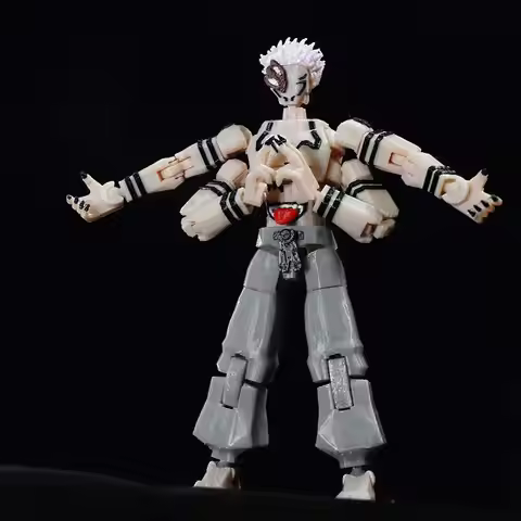 Jujutsu Kaisen 3D Printed Ryomen King Of Curses Heian Sukuna Multi-Jointed Shapeshift Toys Action Fi