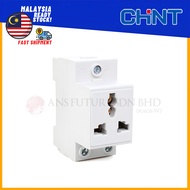 CHINT AC30-124 Modular Universal 3 Pin Socket 16A Din Rail Mount Power Socket