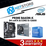 PWP ASUS PRIME B660M-K D4 mATX & INTEL CORE I5-12600 PROCESSOR