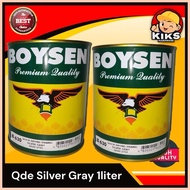 ▩ ✙ ∆ Boysen Qde Silver Gray 1 liter 1Quart [Boysen Products]