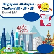 Happy Singapore/Malaysia/Thailand SIM Card - 3-14 Days 1-10GB Unlimited Data Travel Sim (5G/4G)