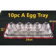 10pcs A Egg Tray 100pcs / 10pcs B Egg Tray 100pcs / Papan Telur Plastik 10 Biji / Plastic Egg Tray /
