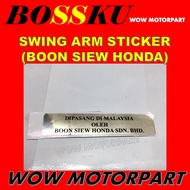 EX5 SWING ARM STICKER EX5 REAR FORK STICKER EX5 REAR FORK LOGO EX5 FORK EMBLEM CODE 30076 BOSSKU