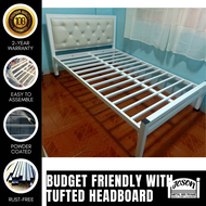Budget Friendly Joson Metal Bed Frame Padded 18" Headboard Bed Frame Single to King size Metal Bed F