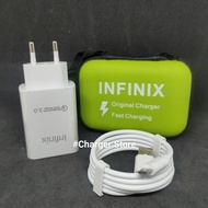 Infinix Fast Charging Micro USB Charger - Type C 33W + Wallet Charger Bag Fast Charger Type C Type C