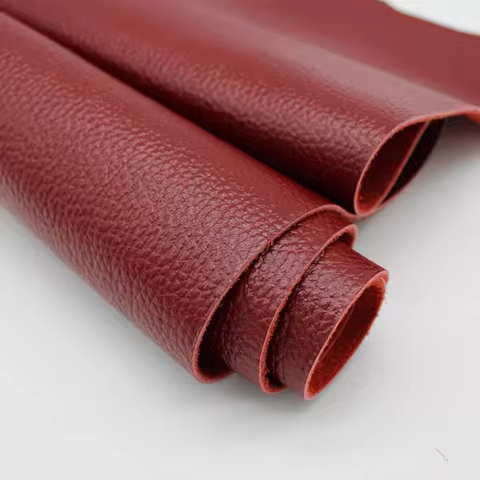 Thick cowhide leather material, genuine leather top layer, 1.8mm burgundy cushion, deep red sofa sea