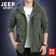 JEEP JEEP Hooded Jacket Jacket Spring Autumn Genuine Men's Flagship Store Official Loose Trendy Assa