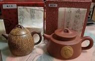 宜興紫砂壺 20年收藏退坑出清 中國宜興高級工藝美術大師 顧月英 富甲壺 顧景舟 毛澤東壺 原砂紫砂壺 手作陶刻紫砂茶壺