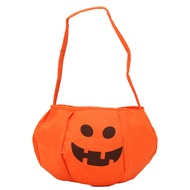 [WX] Halloween Party Favor Bag Pumpkin Shaped Candy Pouch, Kids Halloween Bag Trick Or Treat Bag, Du