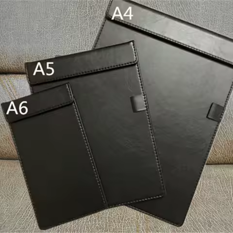 MIRUI Signature Folder Board Leather Writing Pad Hotel Conference Padfolio Leather Manager filing pr