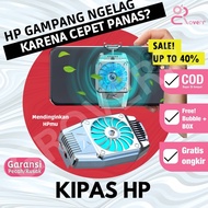 Cooling Pad Smartphone Kipas Pendingin HP Radiator Handphone Gaming Fan Cooler Holder Bracket Mobilephone Heat Sink FanCooler FanCooling