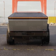 Cyberbeast Cybertruck Tailgate, Cerberus Rear Vinyl Tesla Decal for Tesla Cybertruck (Reflective Bla