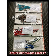 Sticker Stripe Cover Set YAMAHA LC135 LC 135 V7 Original HLY Coverset