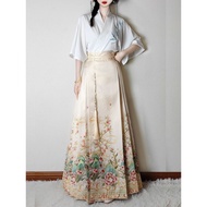 Horse Skirt S-L Horse Skirt Daily Improved Style Hanfu Horse Skirt Suit Summer New Chinese Style Pri