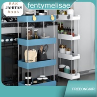 Multipurpose Trolley 2-Tier Shelf Minimalist Wheels Household Tool Trolley 40.5 X 13 X 35 Cm/ 40.5 X