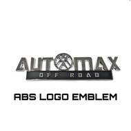 AUTOMAX OFF ROAD EMBLEM LOGO ABS CHROME
