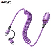 REMAX Car Charger 45W รุ่น RCC356 - ที่ชาร์จในรถ พร้อมสาย เปลี่ยนหัวได้