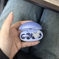 1 Pair Clip Rhinestone Butterfly Teardrop Earphone Clasp, Niche Water Droplet Pendant, Sweet Accesso