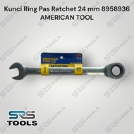 AMERICAN TOOL 8958936 Wrench 24mm Ratchet Wrench 24mm Ratcheting Combination Wrench