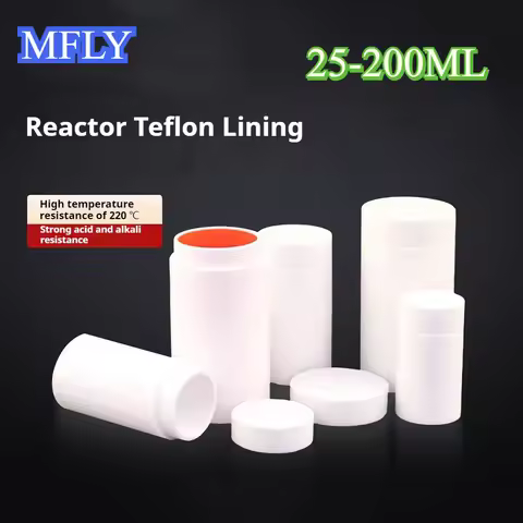 200℃ Hydrothermal Autoclave Reactor 1Pcs PTFE liner for Autoclave Reactor 25ml 50ml 100ml 150ml 200m