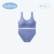 KOBENI Bra สปอร์ตบรา Set เซ็ต ชุดชั้นใน ( เสื้อใน + กางเกงใน ) ไร้รอยต่อ ถอดได้ ฟองน้ำ เนื้อผ้านุ่ม 