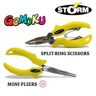 STORM GOMOKU MINI PLIERS 4"/ GOMOKU SPLIT-RING SCISSORS (SGMP4/SGSRP)