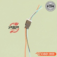 Universal pair of 3 (pin 3) cable connection sockets