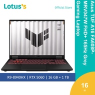 Asus TUF A16 FA608P-MRV047W FHD+ 165Hz Grey Gaming Laptop (R9-8940HX16GB1TBNV 8GB16"W11)