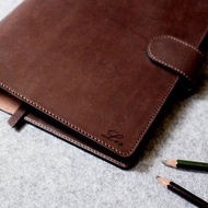 真皮活頁筆記本 大圓角磁釦款//2025手帳/筆記本