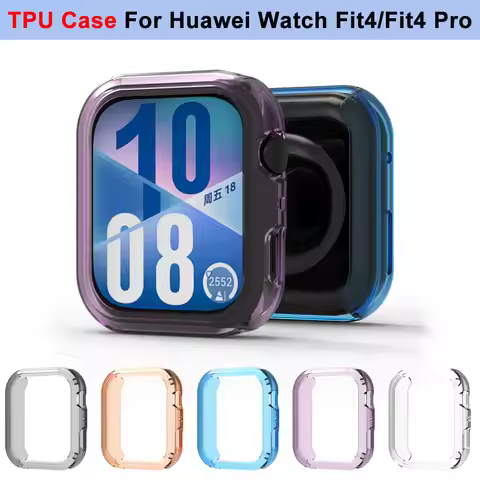 Huawei Fit4 Strap Case For Huawei Watch Fit 4 TPU Protective Case Samrt Watch Strap Cover Bumper Sma
