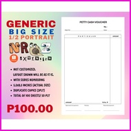 ∆ ▧ PETTY CASH VOUCHER Carbonized GENERIC ONLY