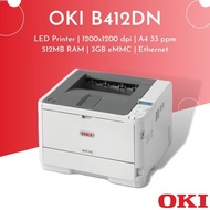 เครื่องปริ้นเตอร์ LED OKI รุ่น B412DN สีขาว