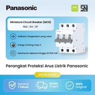 Panasonic MCB (Miniature Circuit Breaker) 6kA 3P 6A