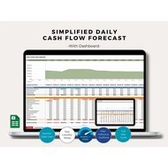 Simple Daily Cash Flow Forecast Excel Template for Small Business