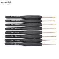[welove01] 8Pcs/set ck Knitting Needles Crochet Hooks for Knit DIY Craft Loom Tool SG