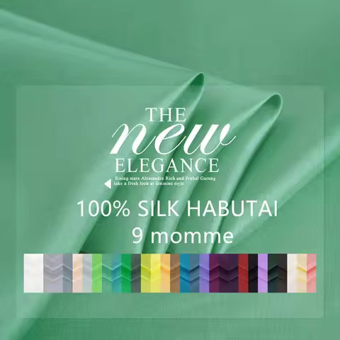 9 MM Habutai 100% Pure Natural Silk Fabrics For Sewing Solid Per Meter Lining Cloth Tulle Tissu Mulb