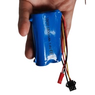 MERAH DC99 RC Battery 2S 6800mAh 7.4V 7.4V Double Socket SM Black 3Pin & JST RED