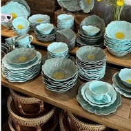KF Studio - Rosalinda Series Teal Green Set Plate