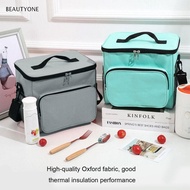 TOPBEAUTY Insulated Lunch Bag,  Cloth Travel Bag Cooler Bag, Reusable Picnic Tote Box Lunch Box Adult Kids
