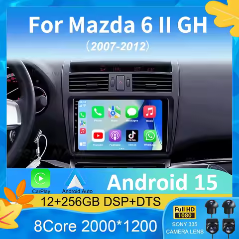 Android 15 Car Radio For Mazda 6 II GH 2007 - 2012 Multimedia Video Player Navigation stereo GPS No 